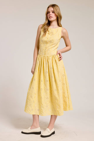 Sadie Eyelet Midi Dress