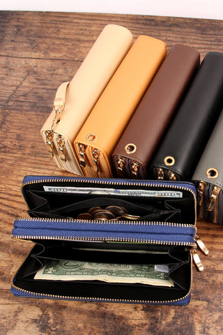 Double Zipper Wallet