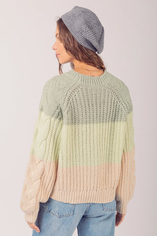 Melissa Color Block Sweater