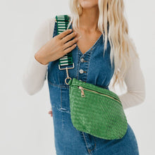 Westlyn Woven Bum Bag in Metallic Gunmetal