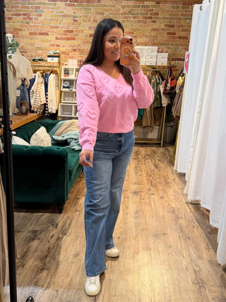 Soft Knit Valentine Heart Sweater