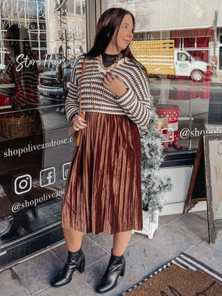 Avery Crochet Knit Sweater