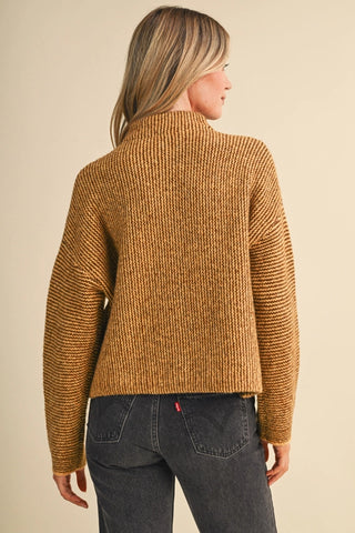 Amelia Cardigan in Mustard Brown
