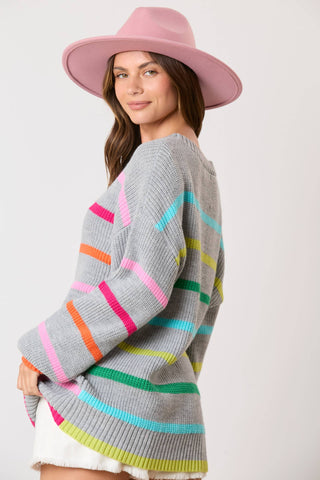 Selma Stripe Oversized Sweater