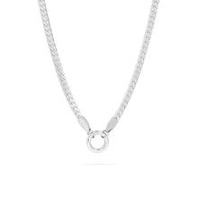 18K Gold Curb Charm Holder Necklace