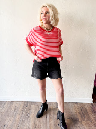 Mae Striped Knit Top