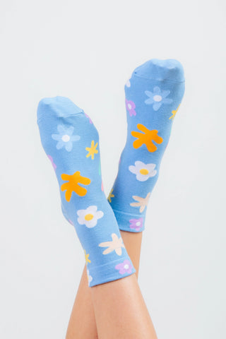 Floral Print Casual Socks