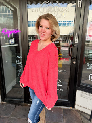 In The Moment Top in Coral
