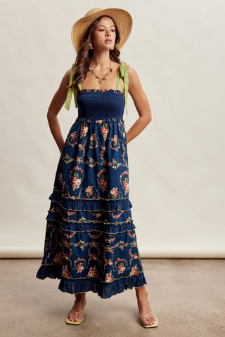 Faye Floral Maxi Dress