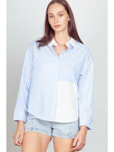 Timeless Button Up Top in Blue