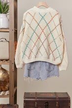 Taylor Diamond Cutout Knit Sweater