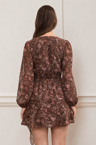 Thea Floral Paisley Wrap Dress