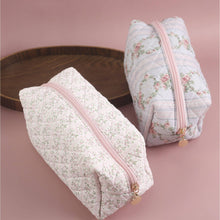 Avery Quilted Floral Cosmetic Bag