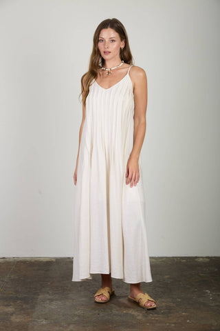 Maya Pleated Maxi Dress