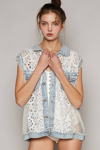 POL Oversized Denim Vest