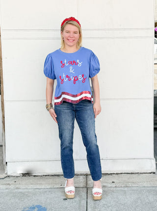Stripes and Stars Top