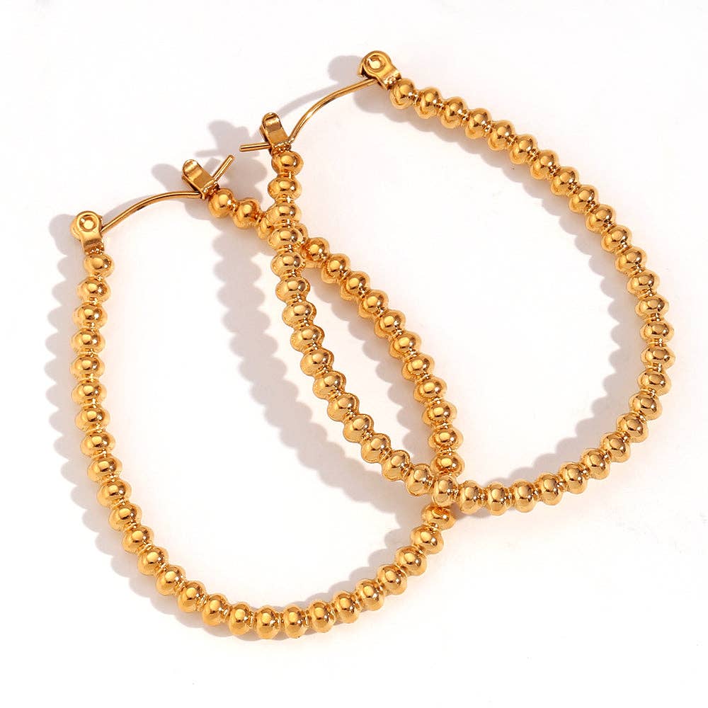 Everyday Beaded 18K Gold Plated Earrings