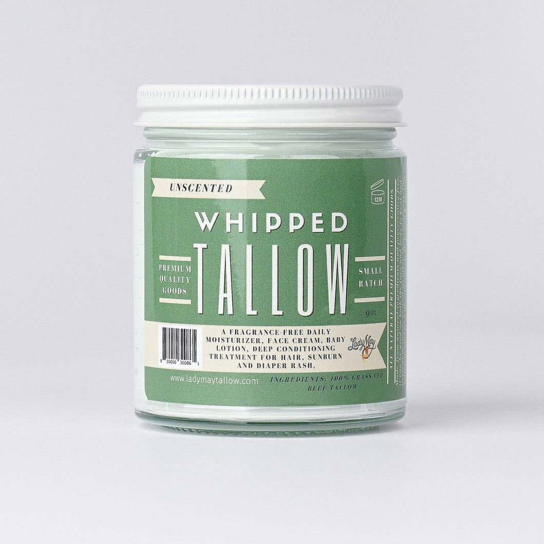 PREORDER Unscented Whipped Tallow, 100% Grass Fed