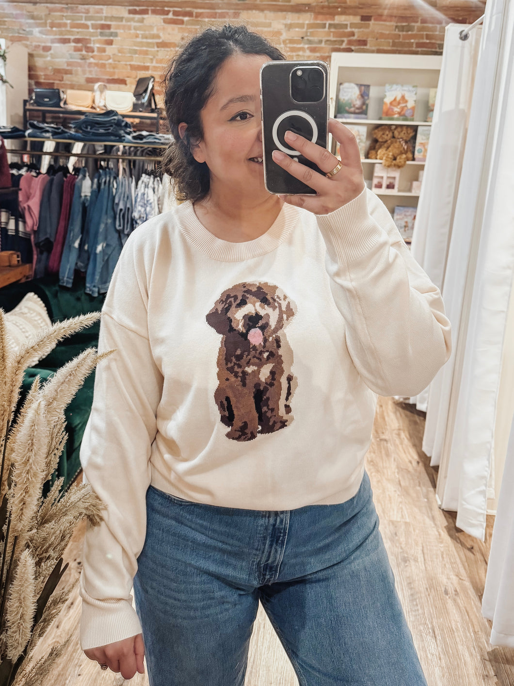 Crewneck Puppy Sweater