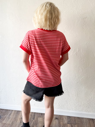 Mae Striped Knit Top