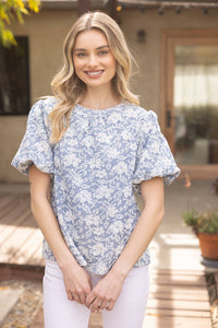 Savannah Bubble Sleeve Top