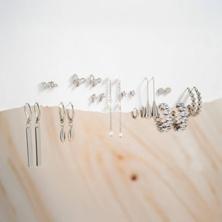 Amber 18K Ball Hoop Earrings