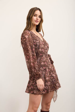 Thea Floral Paisley Wrap Dress