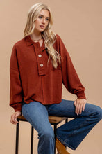 Touch of Fall Top in Rust