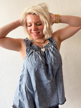 Millie Denim Top