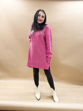 Esme Oversized Sweater Dress in Rose