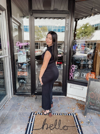 Rose Dress in Black