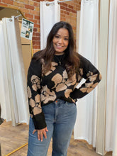 Evening Meadow Knit Sweater in Black