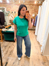 The Sadie Cotton Tee in Kelly Green