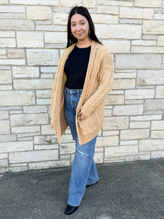 Coffee Runs Cardigan