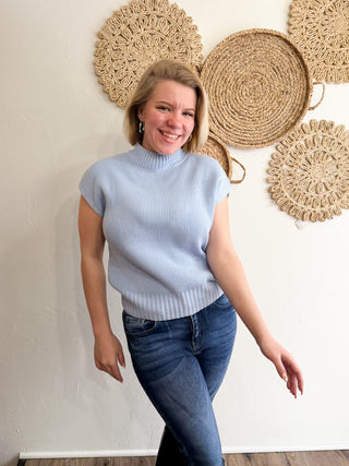 Anna Mock Neck Pullover Sweater