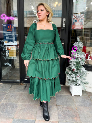 I’ll Be Home For Christmas Poplin Dress