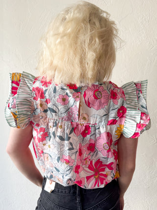 Ivy Ruffled Floral Top