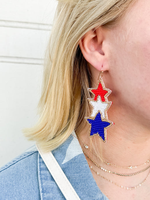 Patriotic Stars Earrings