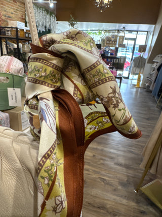 Diamond Silk Scarf Bees Ogee