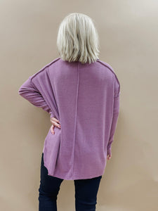 Elena top in Mauve