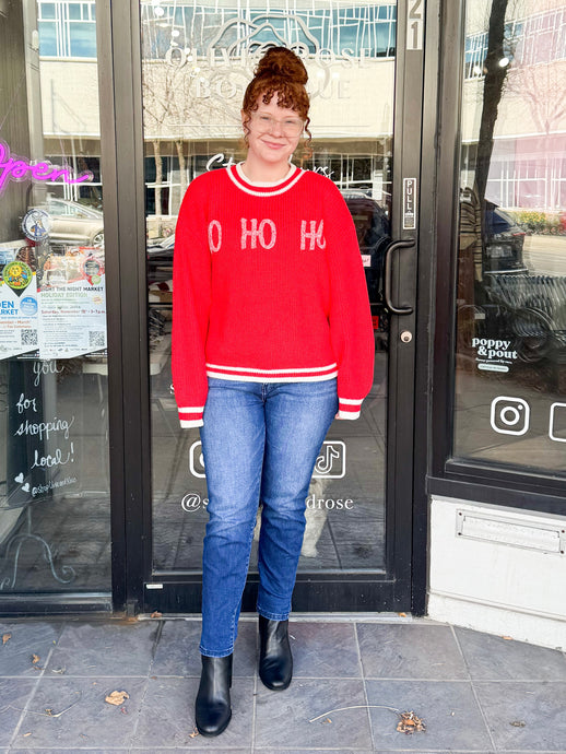 HO HO HO Knit Sweater