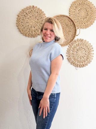 Anna Mock Neck Pullover Sweater