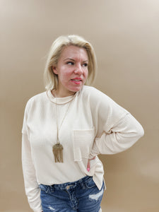 Arlo top in Beige