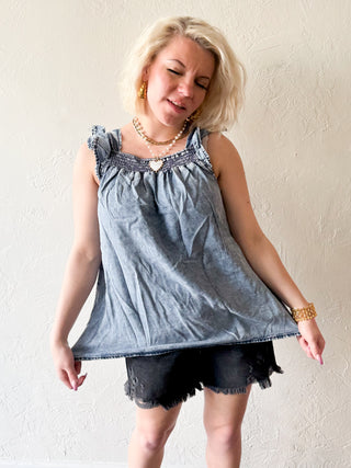 Millie Denim Top