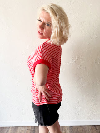 Mae Striped Knit Top