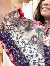 Charlotte Ruffle Top in Wine