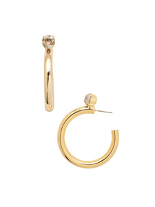 Keeley Studded Hoop Earrings