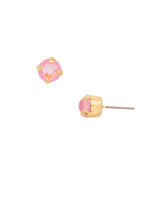 Simple Stud Earrings - Light Rose