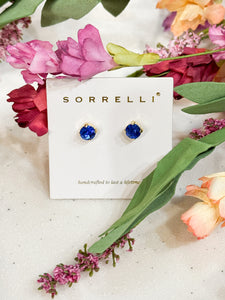 Jayda Stud Earrings - Sapphire