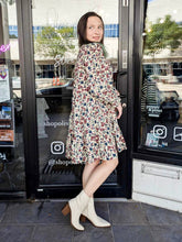 Emily Floral Corduroy Dress